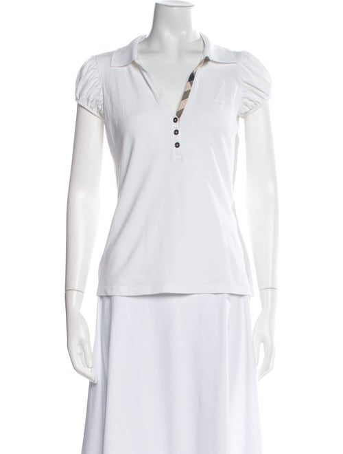Burberry Brit V-Neck Short Sleeve Polo