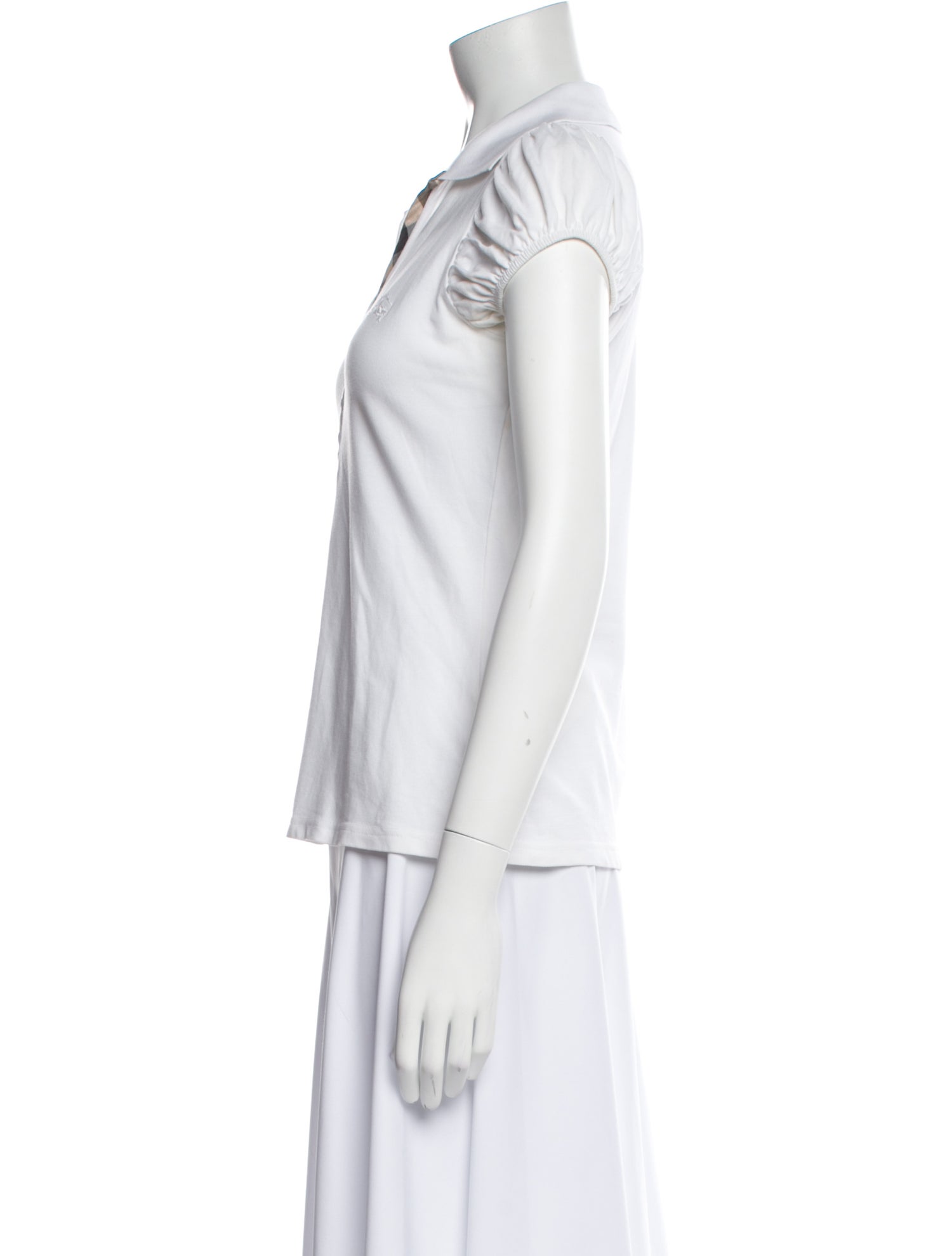 Burberry Brit V-Neck Short Sleeve Polo