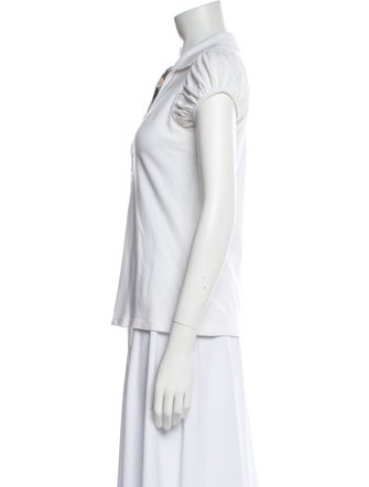 Burberry Brit V-Neck Short Sleeve Polo