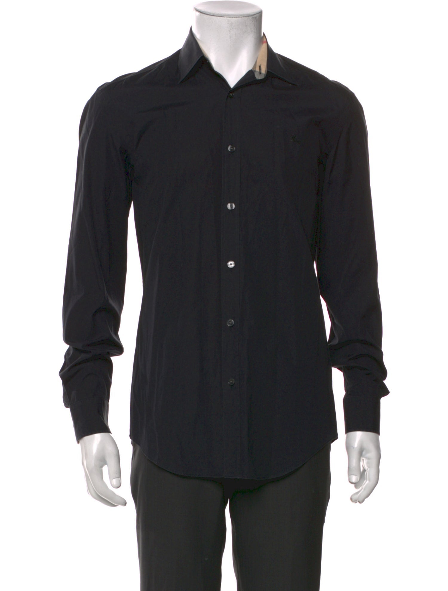 Burberry Brit Nova Check Pattern Long Sleeve Dress Shirt