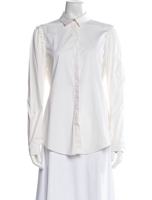 Burberry Brit Long Sleeve Button-Up Top