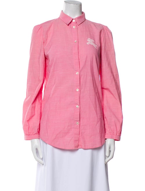 Burberry Brit Long Sleeve Button-Up Top