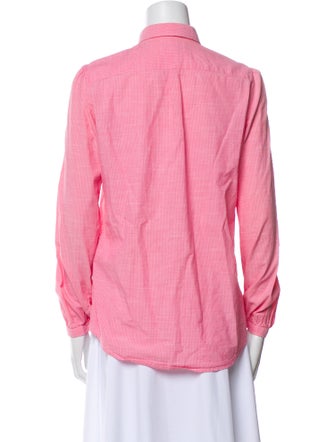 Burberry Brit Long Sleeve Button-Up Top