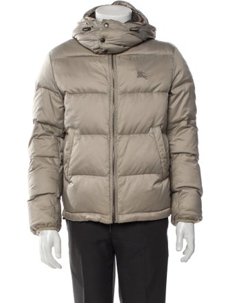 Burberry Brit House Check Pattern Puffer Coat