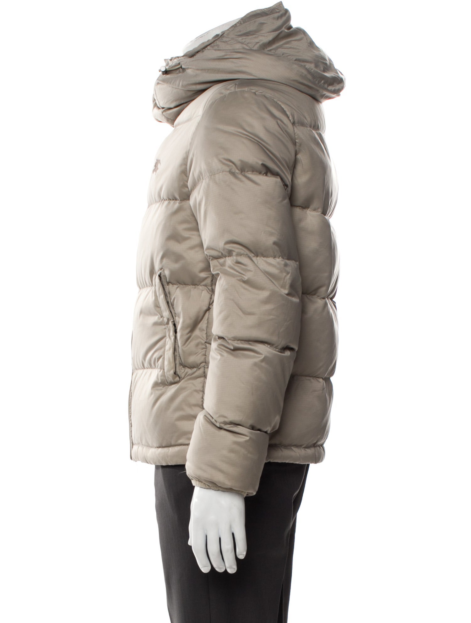 Burberry Brit House Check Pattern Puffer Coat