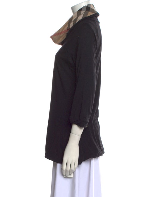 Burberry Brit Cowl Neck Three-Quarter Sleeve Top