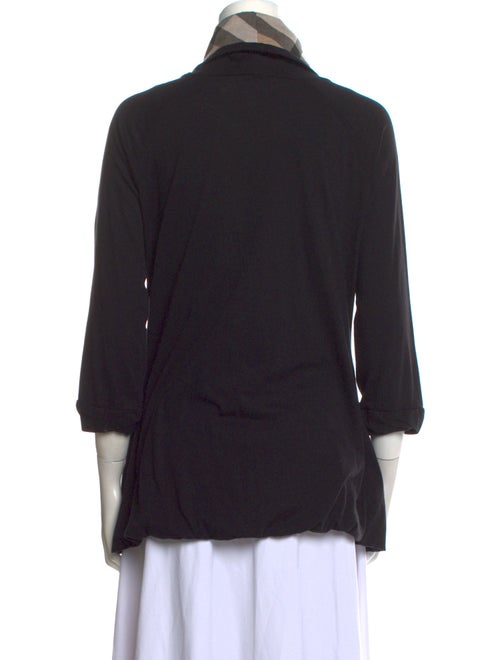 Burberry Brit Cowl Neck Three-Quarter Sleeve Top