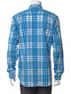 Burberry Brit Plaid Print Long Sleeve Dress Shirt