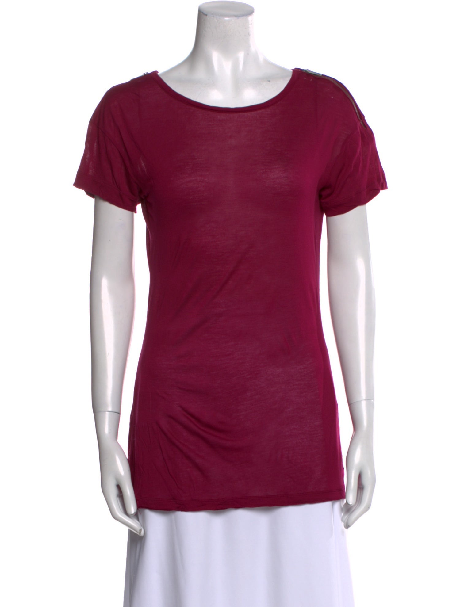 Burberry Brit Scoop Neck Short Sleeve T-Shirt