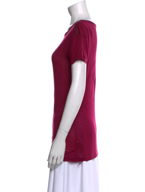 Burberry Brit Scoop Neck Short Sleeve T-Shirt