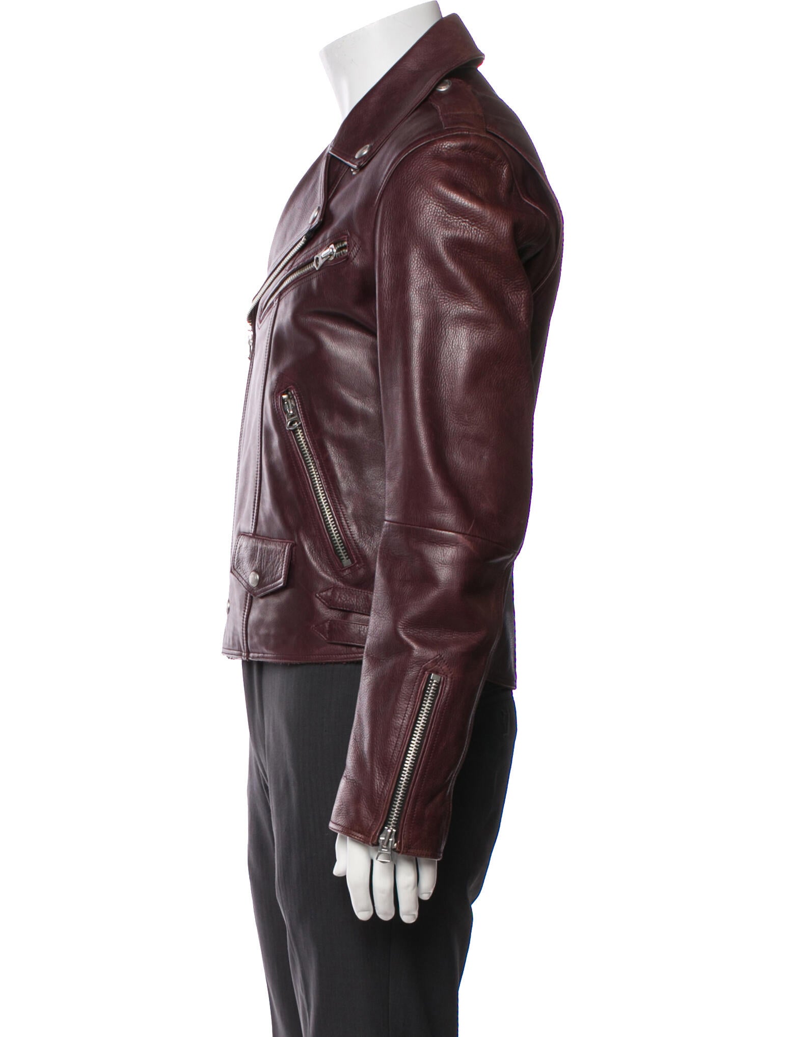 Burberry Brit Calf Leather Moto Jacket