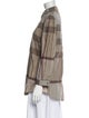 Burberry Brit Three-Quarter Sleeve Button-Up Top