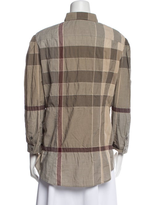 Burberry Brit Three-Quarter Sleeve Button-Up Top