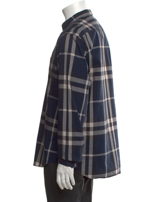 Burberry Brit Plaid Print Long Sleeve Shirt