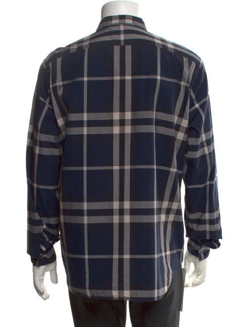 Burberry Brit Plaid Print Long Sleeve Shirt