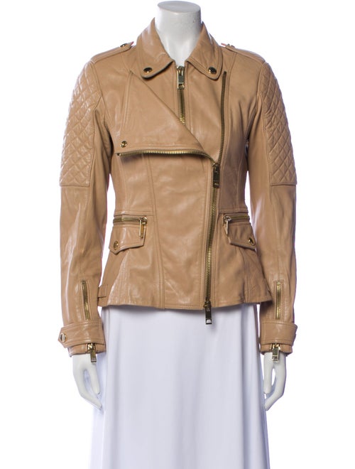 Burberry Brit Lamb Leather Biker Jacket