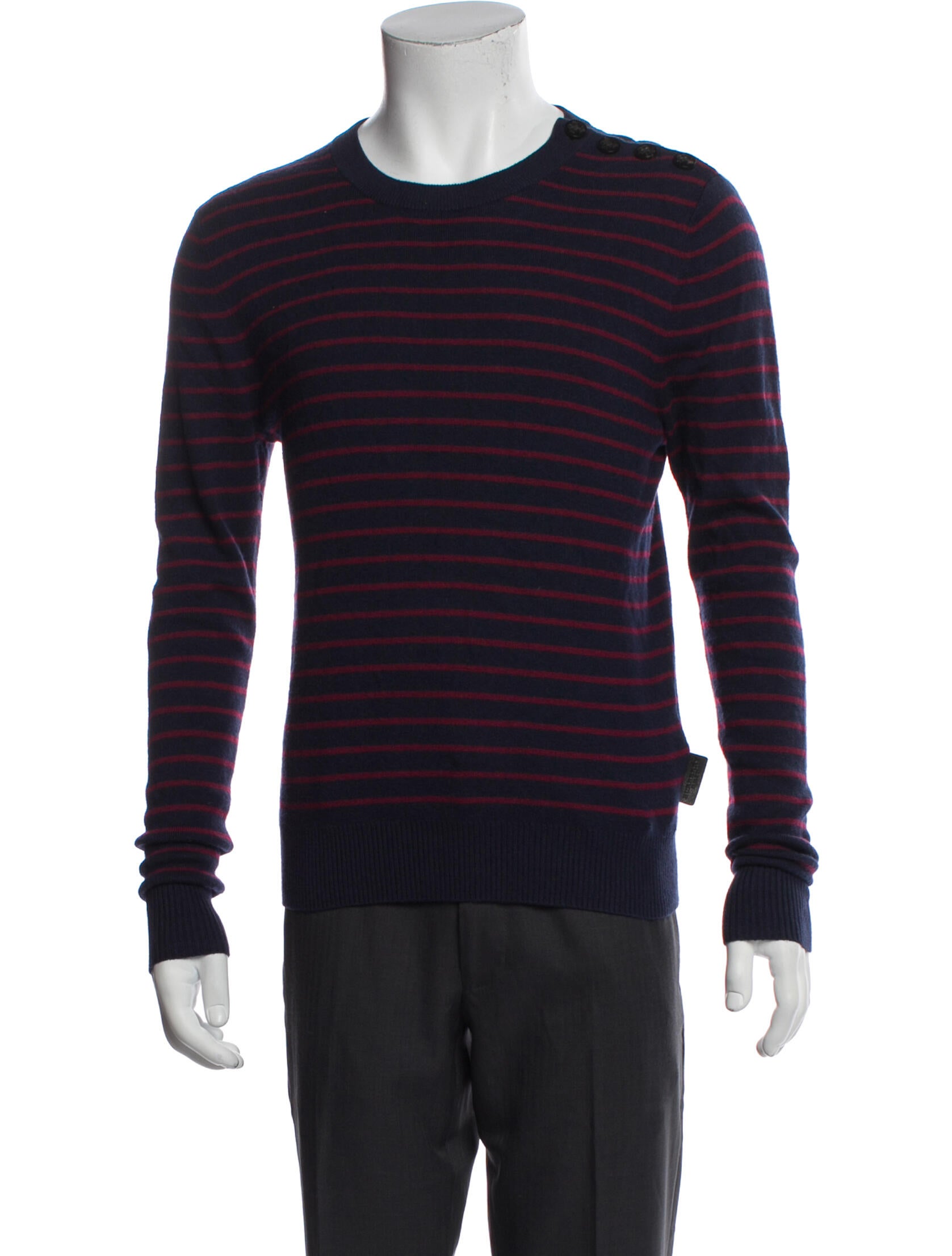 Burberry Brit Striped Crew Neck Pullover