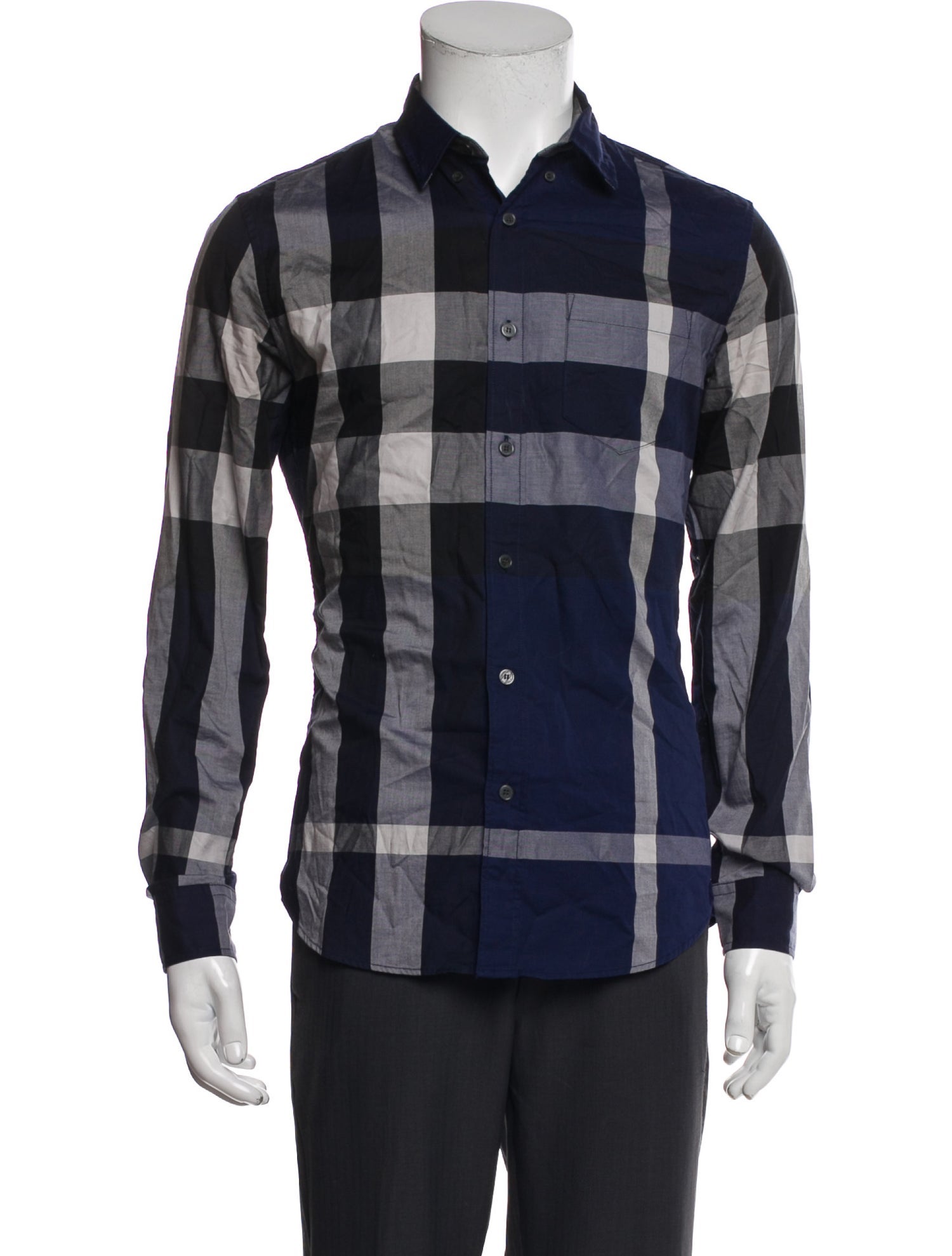 Burberry Brit Nova Check Pattern Long Sleeve Shirt