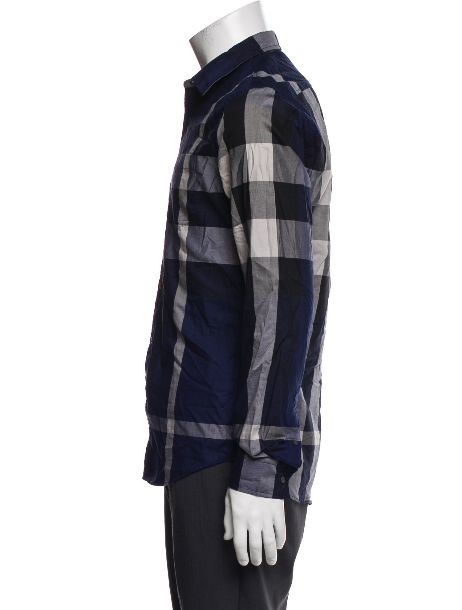Burberry Brit Nova Check Pattern Long Sleeve Shirt