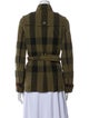 Burberry Brit Plaid Print Utility Jacket