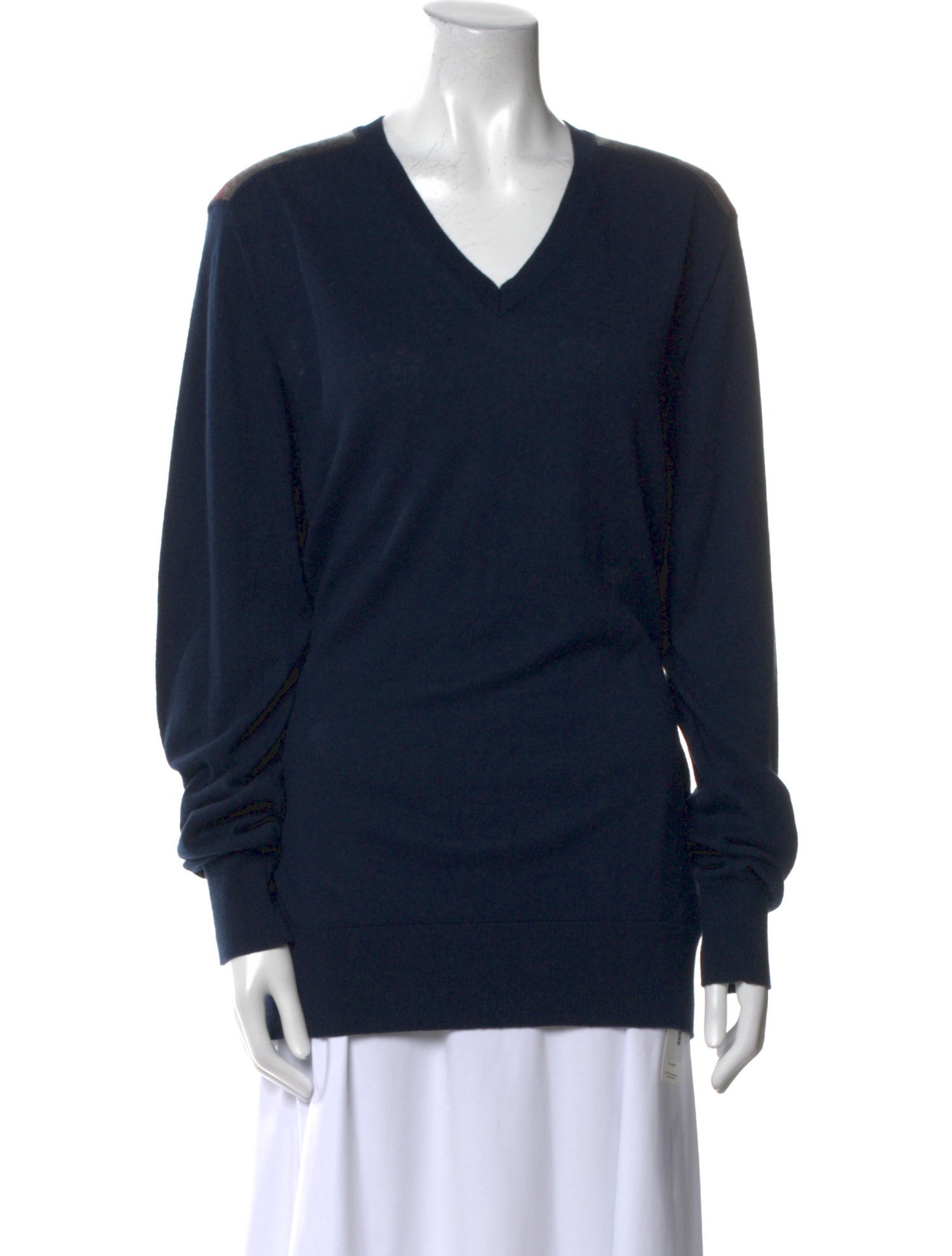 Burberry Brit Silk V-Neck Sweater