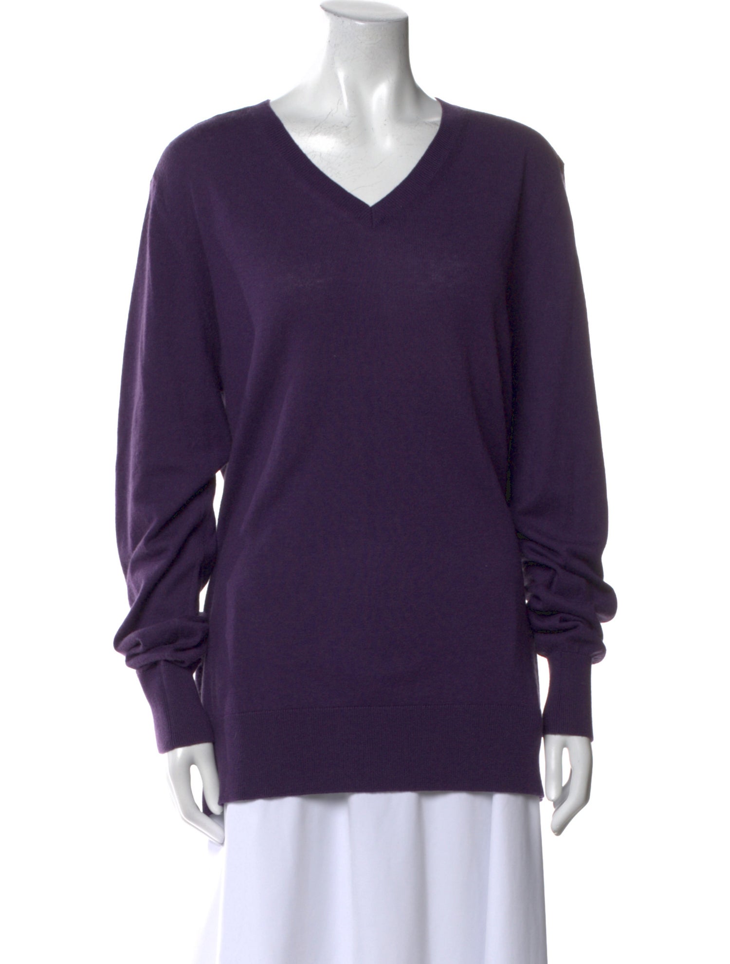 Burberry Brit Silk V-Neck Sweater