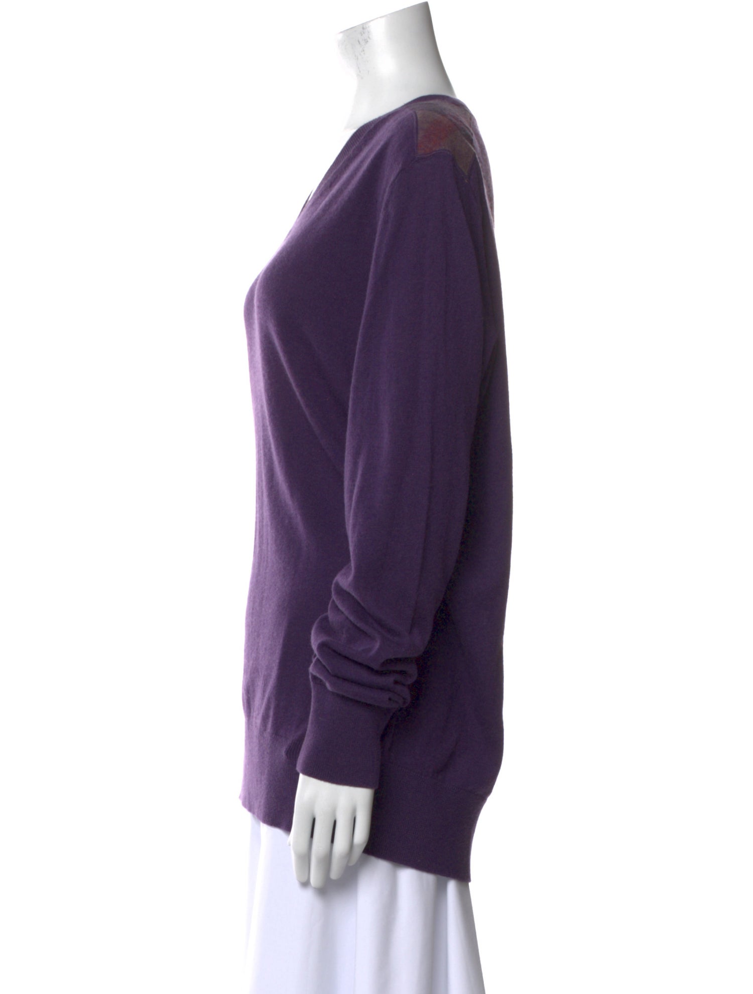 Burberry Brit Silk V-Neck Sweater