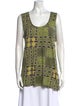 Burberry Brit Printed Scoop Neck Top