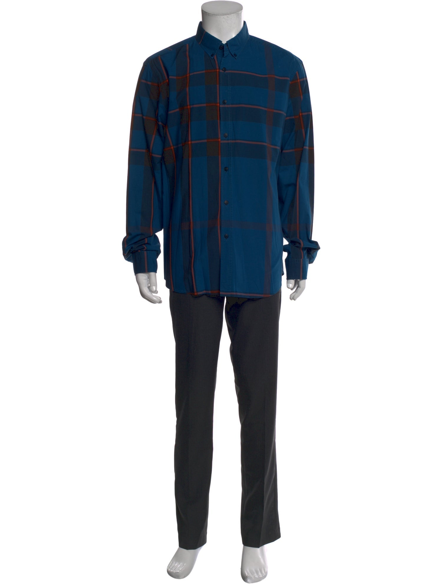 Burberry Brit Exploded Check Pattern Long Sleeve Shirt