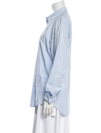 Burberry Brit Long Sleeve Button-Up Top