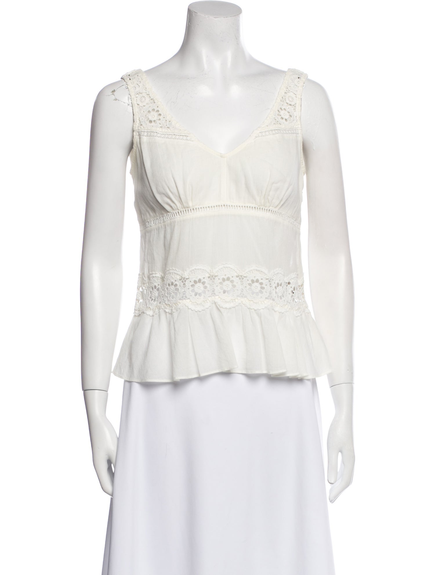 Burberry Brit V-Neck Sleeveless Top