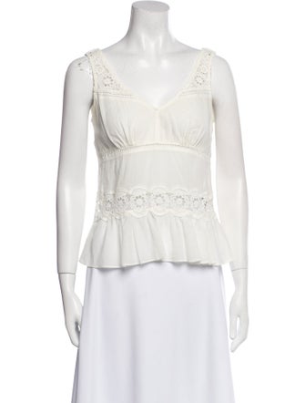 Burberry Brit V-Neck Sleeveless Top