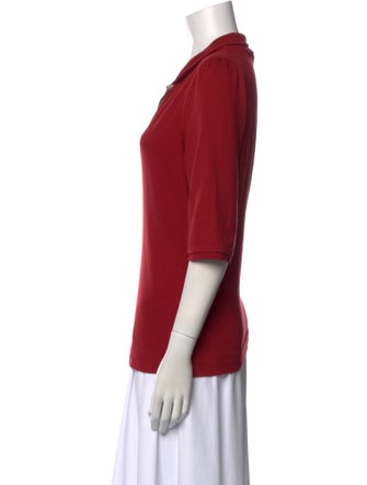 Burberry Brit V-Neck Three-Quarter Sleeve Polo