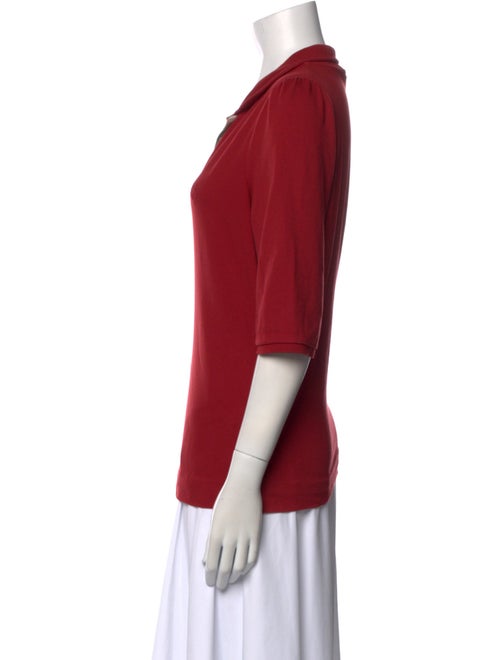 Burberry Brit V-Neck Three-Quarter Sleeve Polo