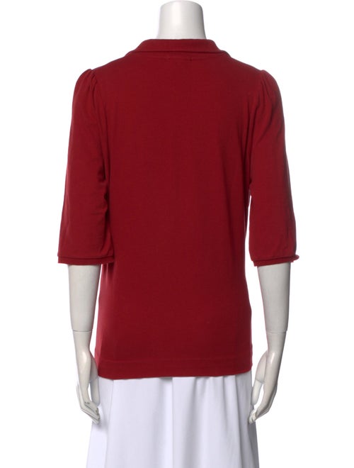 Burberry Brit V-Neck Three-Quarter Sleeve Polo