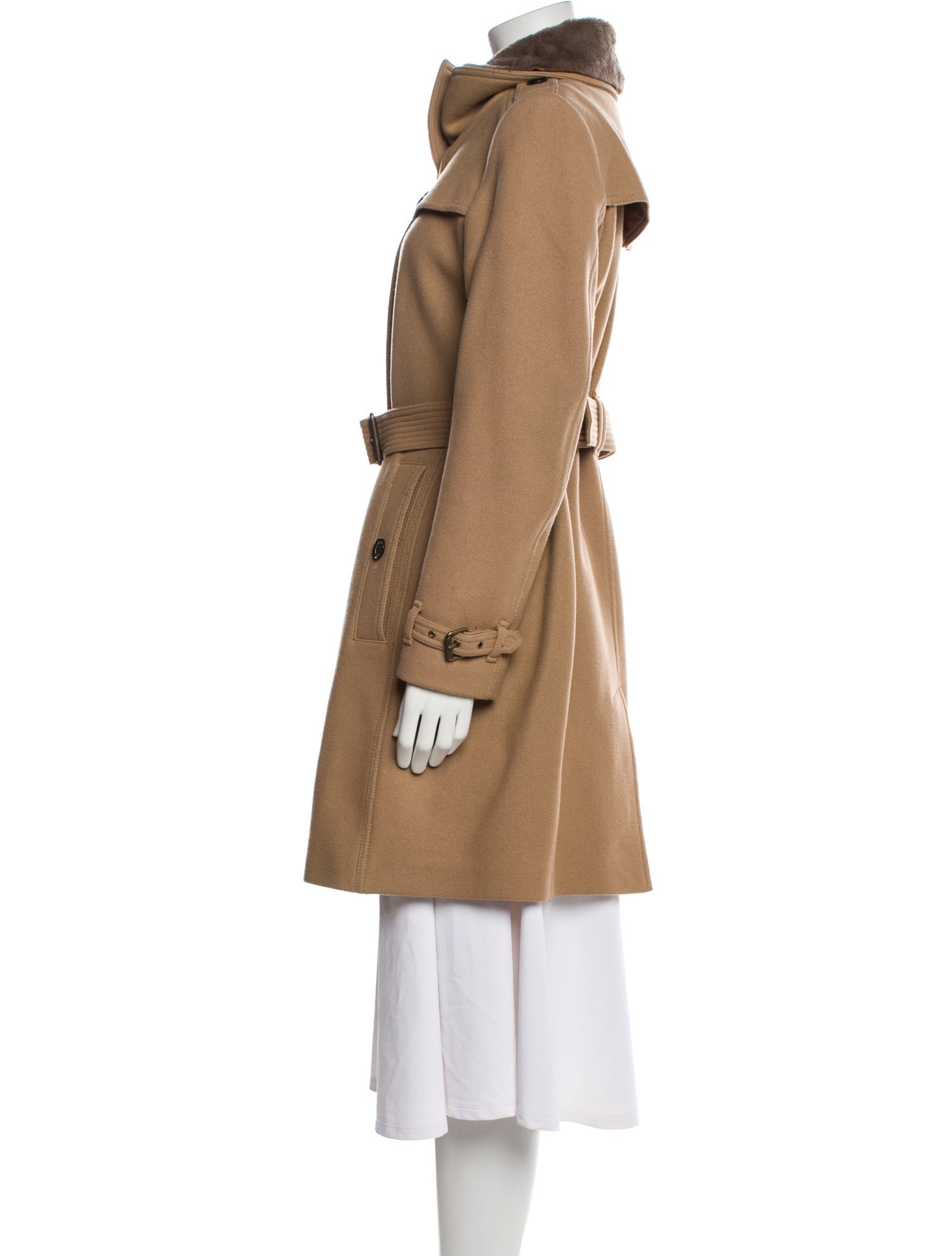 Burberry Brit Virgin Wool Fur Coat
