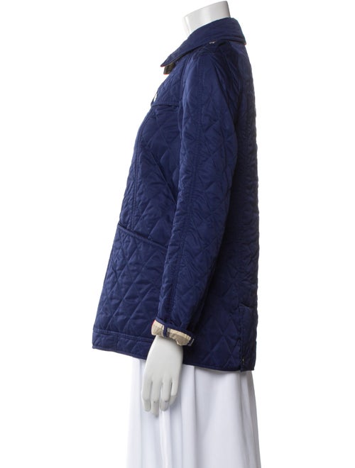 Burberry Brit Plaid Print Denim Jacket