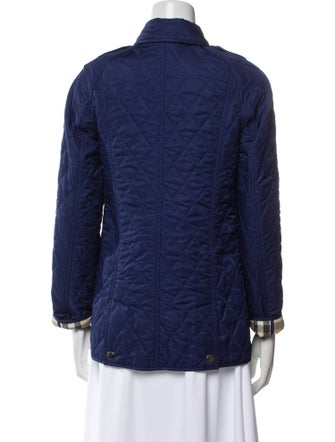 Burberry Brit Plaid Print Denim Jacket