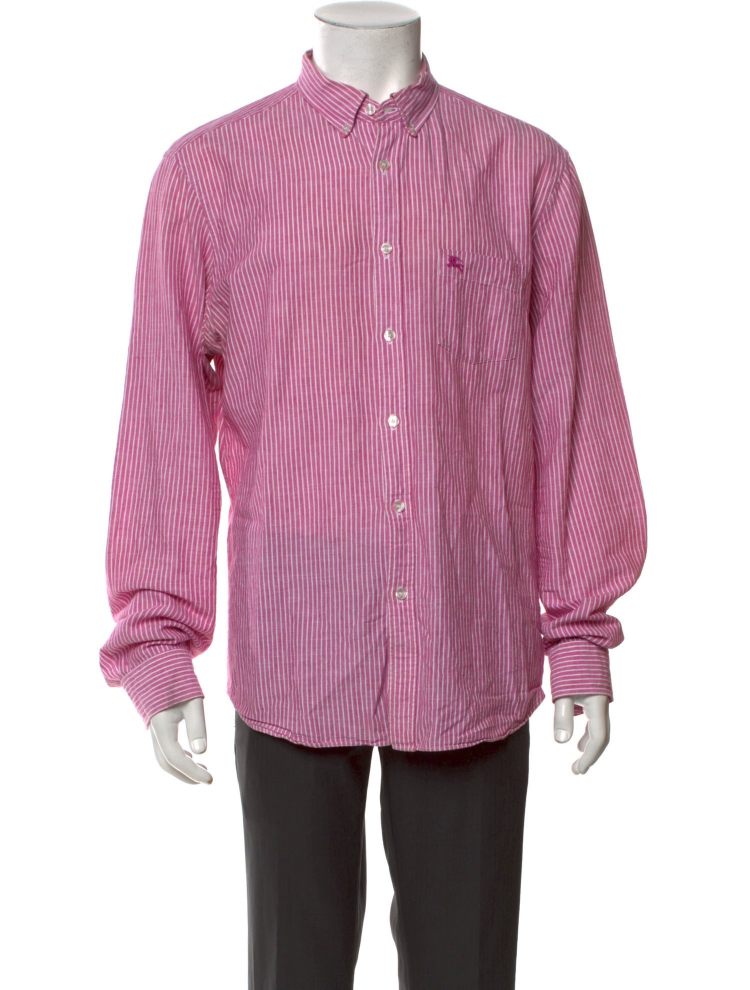 Burberry Brit Striped Long Sleeve Dress Shirt