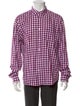 Burberry Brit Plaid Print Long Sleeve Dress Shirt