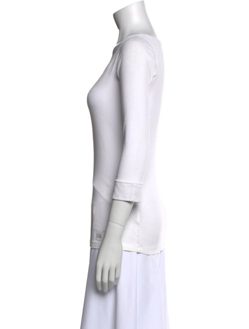 Burberry Brit Scoop Neck Three-Quarter Sleeve Top