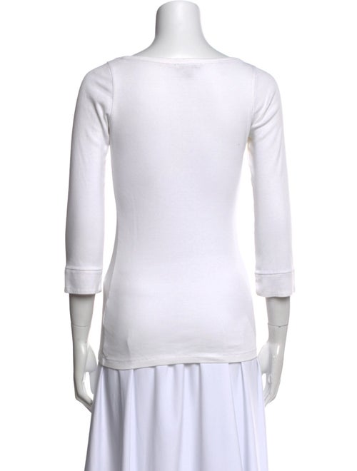 Burberry Brit Scoop Neck Three-Quarter Sleeve Top