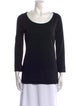 Burberry Brit Scoop Neck Three-Quarter Sleeve T-Shirt