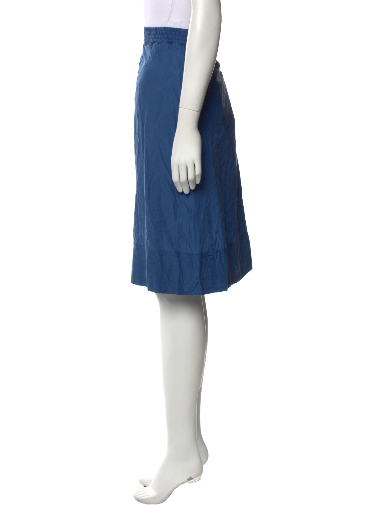 Burberry Brit Pleated Accents Knee-Length Skirt