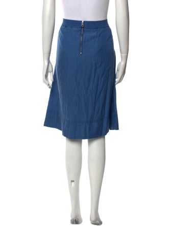 Burberry Brit Pleated Accents Knee-Length Skirt