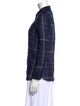 Burberry Brit Plaid Print Long Sleeve Button-Up Top