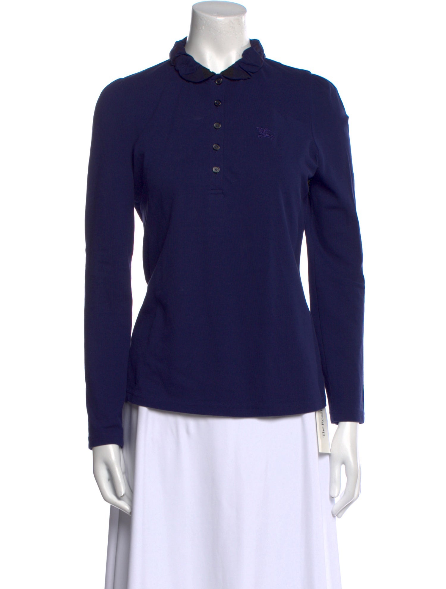 Burberry Brit Mock Neck Long Sleeve Polo