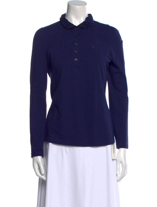 Burberry Brit Mock Neck Long Sleeve Polo