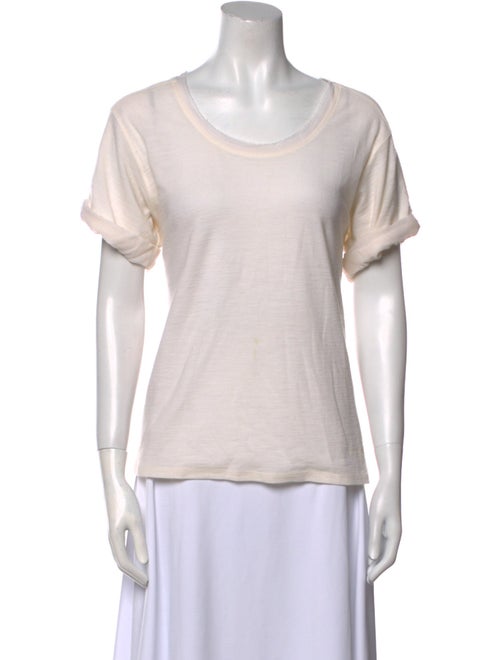 Burberry Brit Wool Scoop Neck T-Shirt