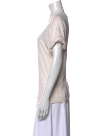 Burberry Brit Wool Scoop Neck T-Shirt